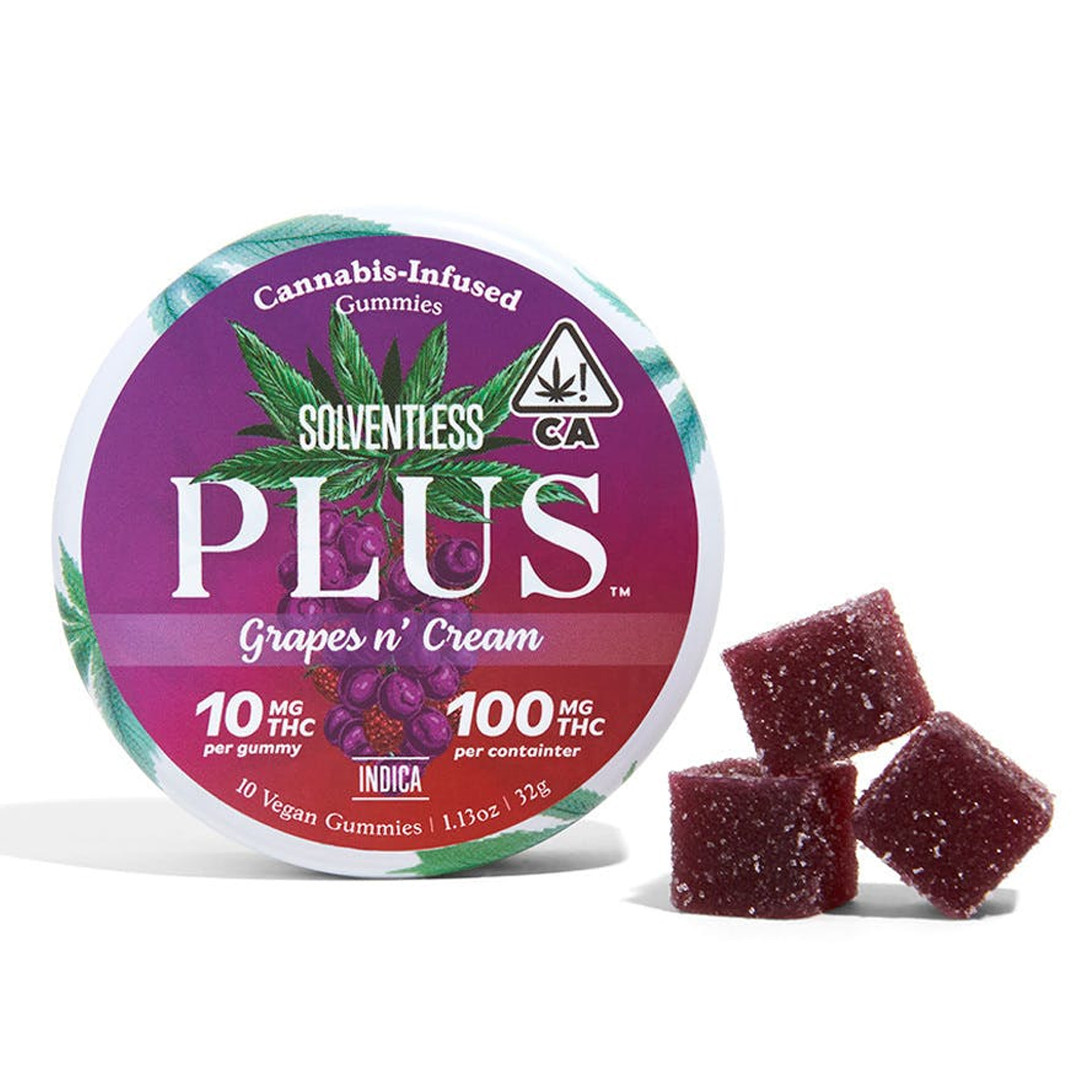 Grapes 'n Cream (I) Plus Solventless Gummies - Plus Products - Grapes 'n Cream - $18 - Edibles