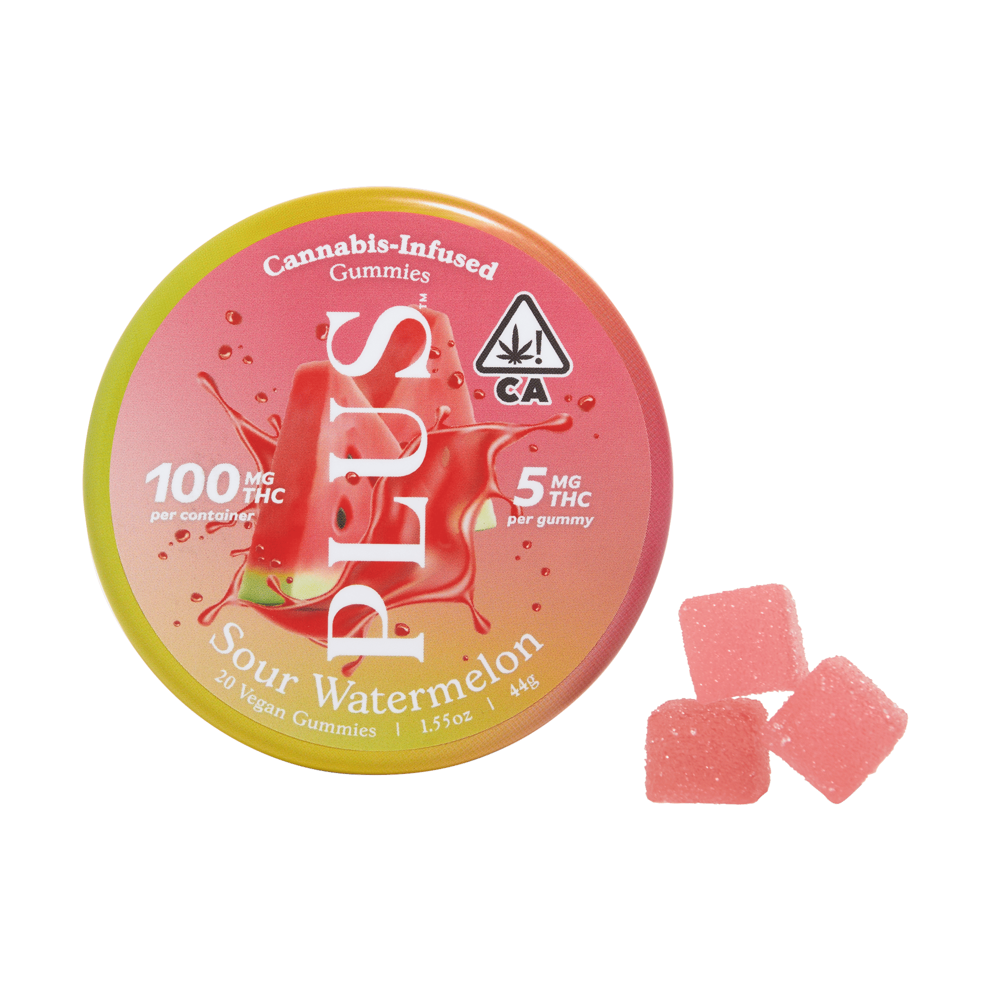Sour Watermelon (S) Gummies - Plus - Sour Watermelon (S) - $15 - Edibles