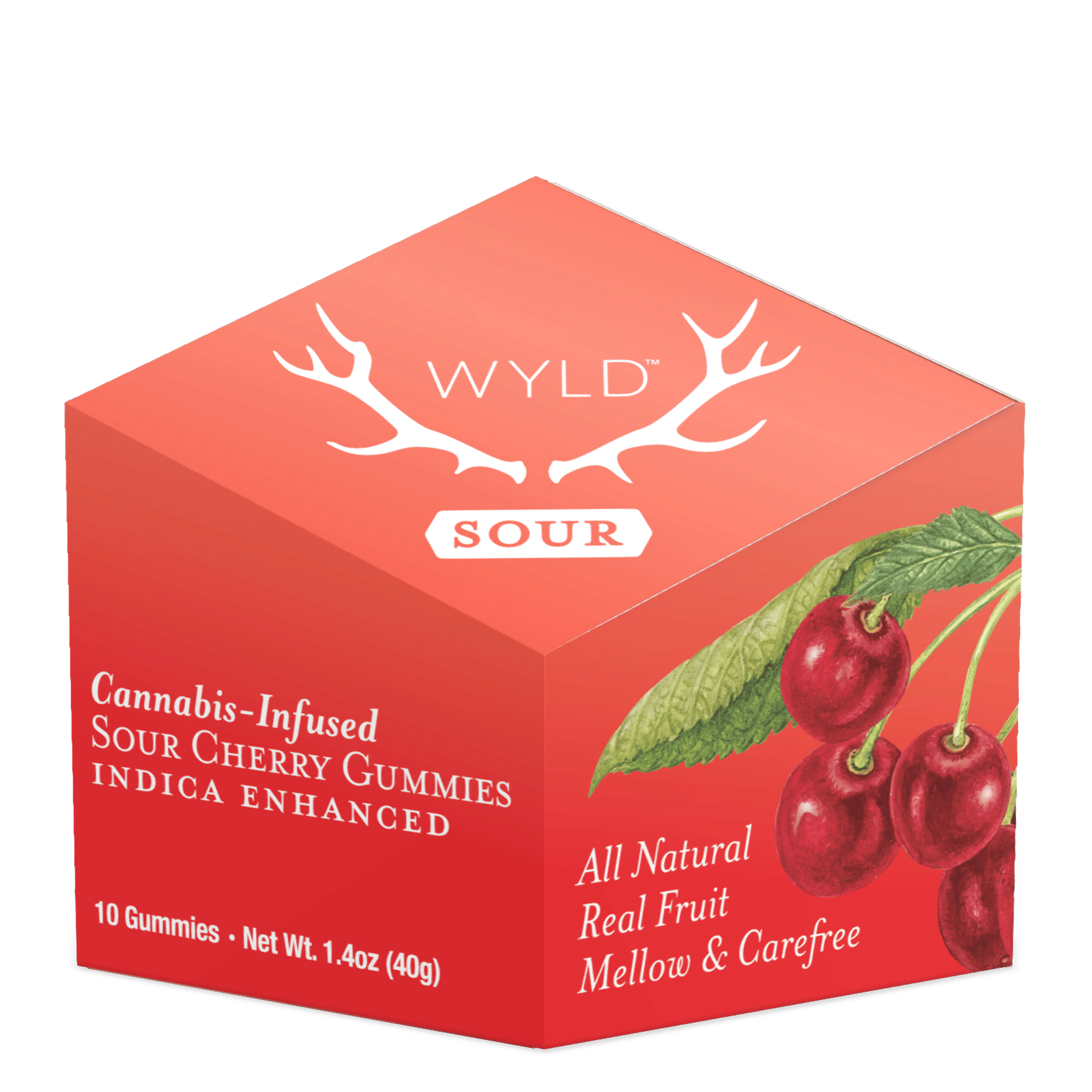 Sour Cherry 100mg Gummies - WYLD - - $12.75 - Edible