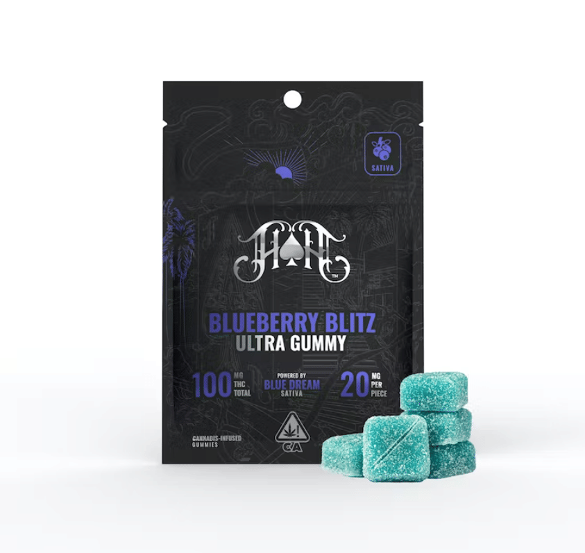THC Gummy Pack: Blueberry Blitz - 100mg - Heavy Hitters -  - $20 - Edibles
