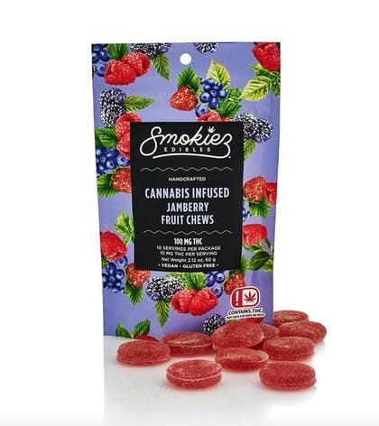 Smokiez Fruit Chews | 1:1 THC: CBN - Jamberry - Smokiez -  - $18 - Edibles