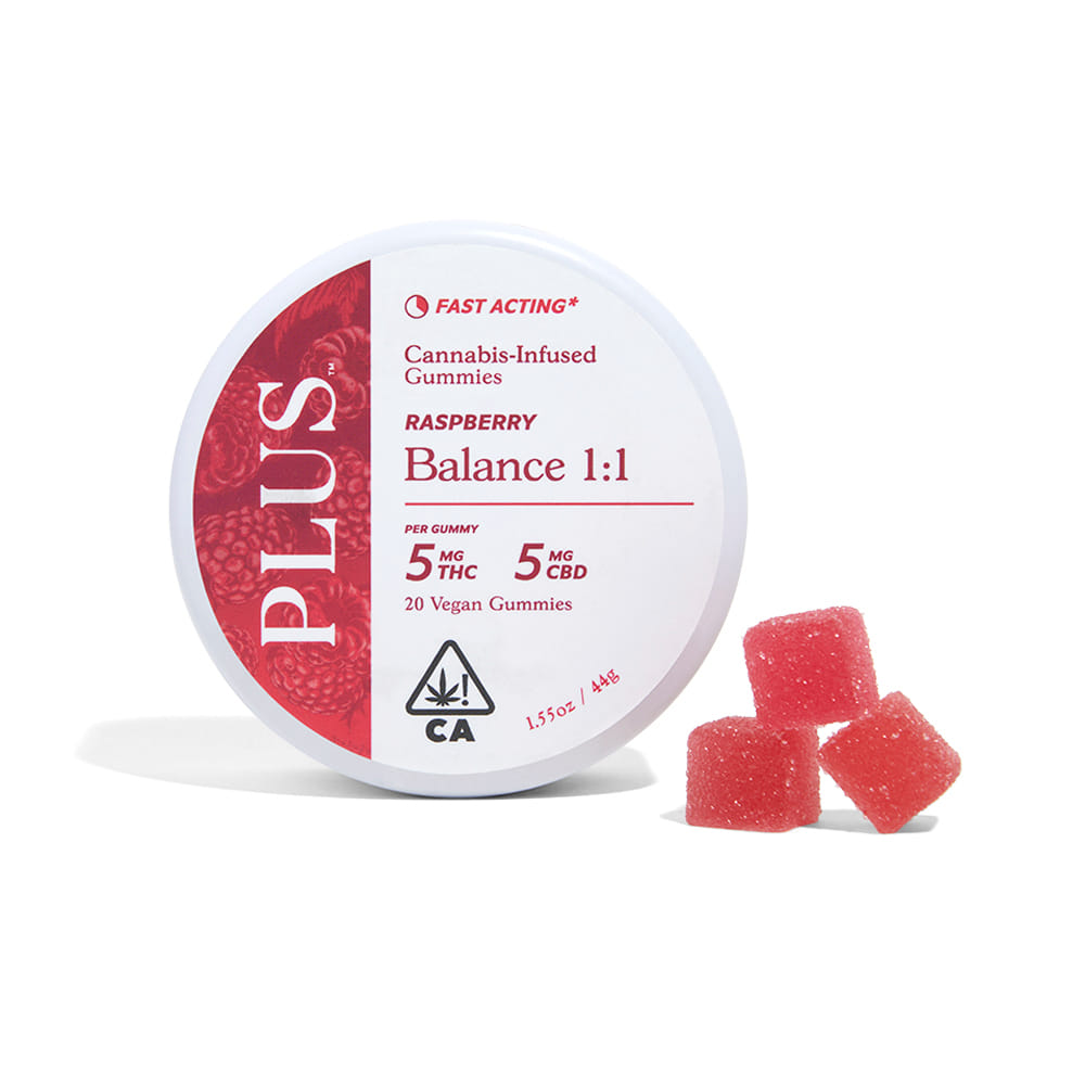 Raspberry Gummies - Plus Gummies - 20 Piece - $22 - Edibles