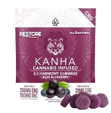 Acai Blueberry CBG Gummies - Kanha -  - $20.19 - Edibles
