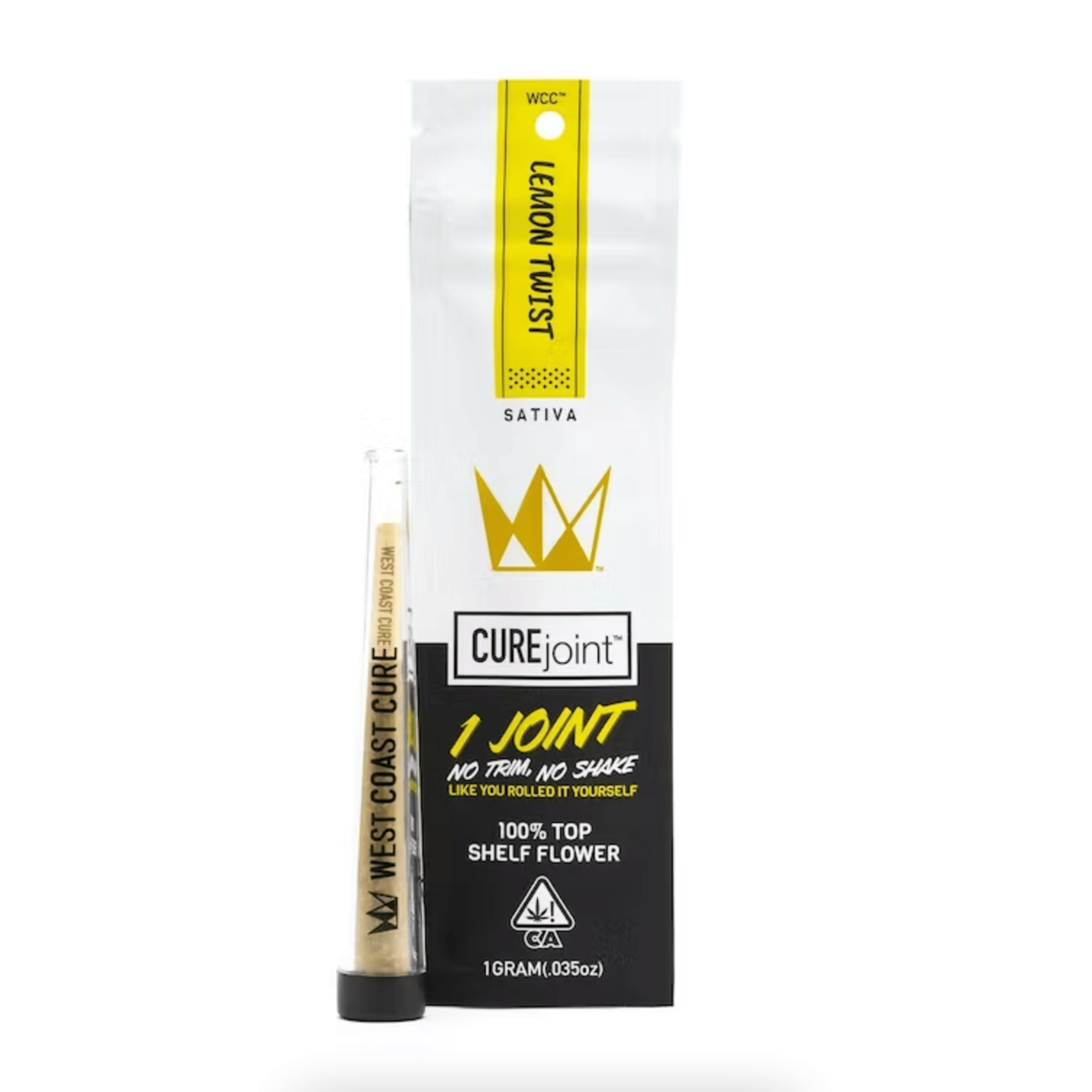 Lemon Twist 1g Joint - West Coast Cure - - $11.25 - Pre-Rolls