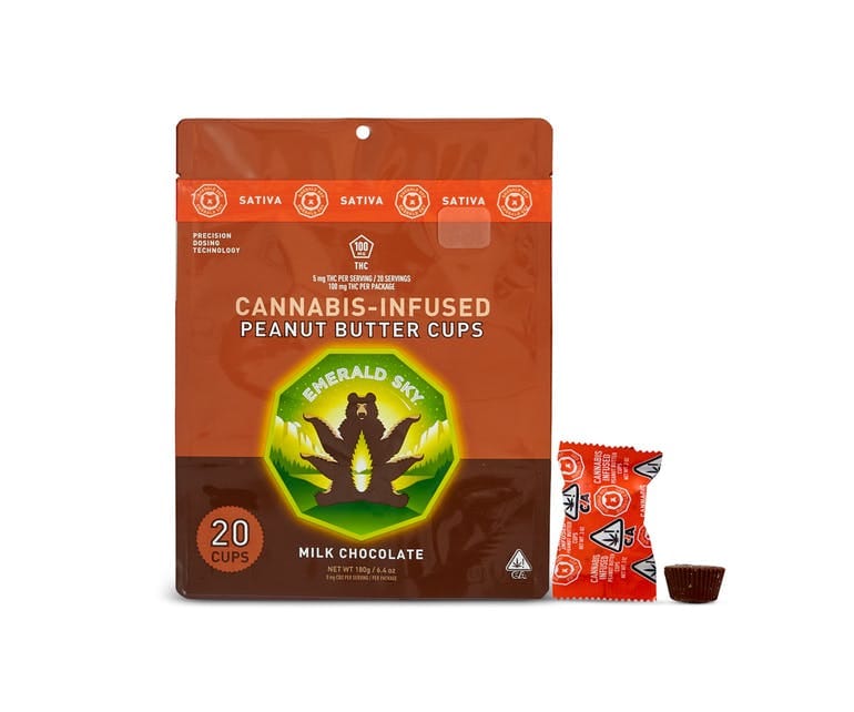 Emerald Sky: Sativa Peanut Butter Cups - 20pk