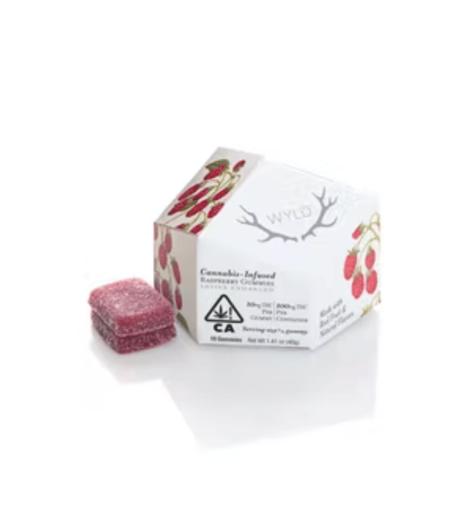 Raspberry Gummies - 100mg - WYLD -  - $15.85 - Edibles