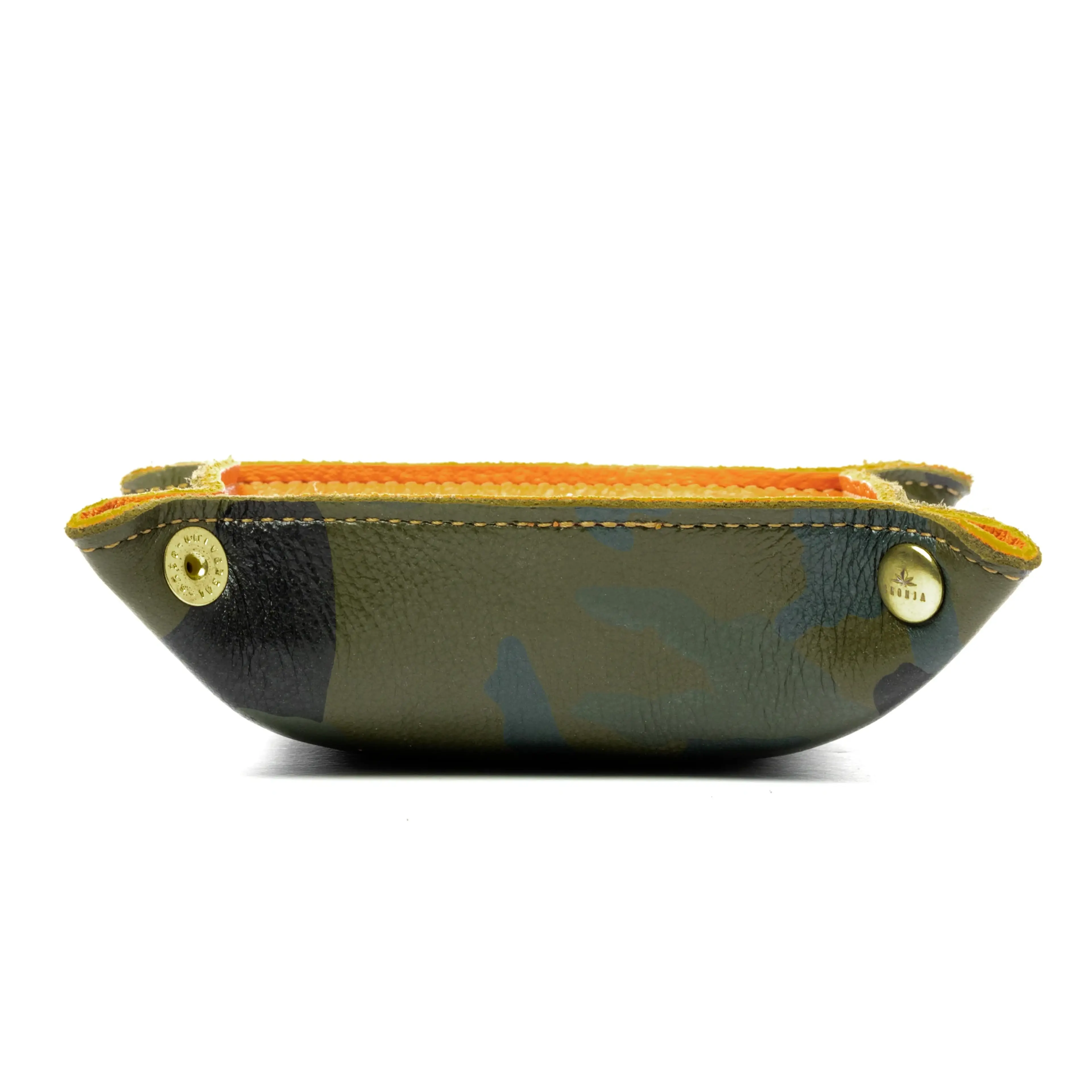 Orange and Green Camo Leather Rolling Tray - Cronja - - $45 - Non-Cannabis