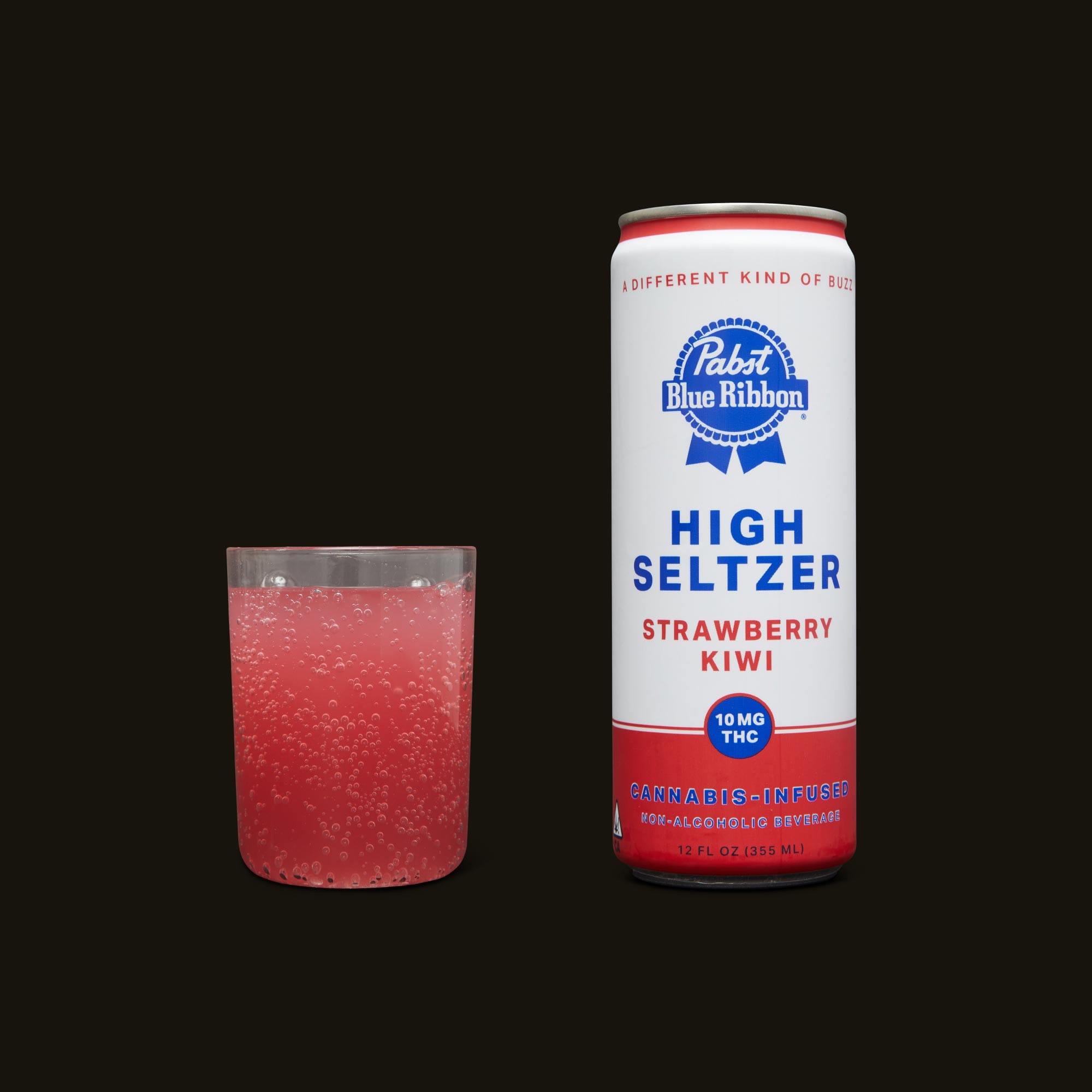 $6.45 / 8.60 Pabst Blue Ribbon High Seltzer 10MG / 25MG - Pabst Blue Ribbon - Guava Daytime - $4.49 - Edibles