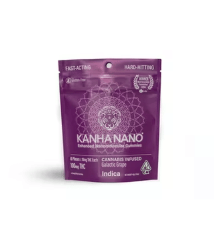 Galactic Grape - 100mg Nano Gummies - Kanha -  - $18 - Edibles