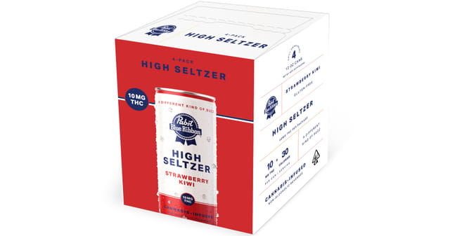 Pabst Blue Ribbon — Strawberry Kiwi Seltzer