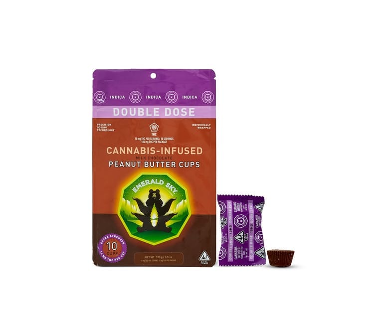 Emerald Sky: Peanut Butter Cups: Indica Milk Chocolate (10 pack)