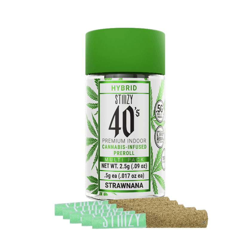 Strawnana | 40's Pre-Rolls (5-Pack) [2.5g] - STIIIZY -  - $32 - Pre-Rolls