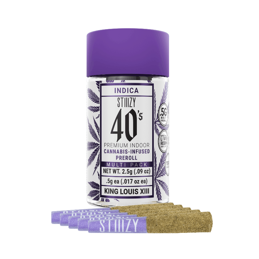 King Louis XIII | 40's Pre Rolls (5-Pack) [2.5g] - STIIIZY -  - $32 - Pre-Rolls