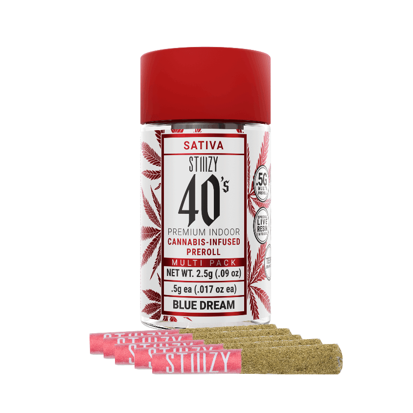 Blue Dream | 40's Pre-Rolls (5-Pack) [2.5g] - STIIIZY -  - $32 - Pre-Rolls