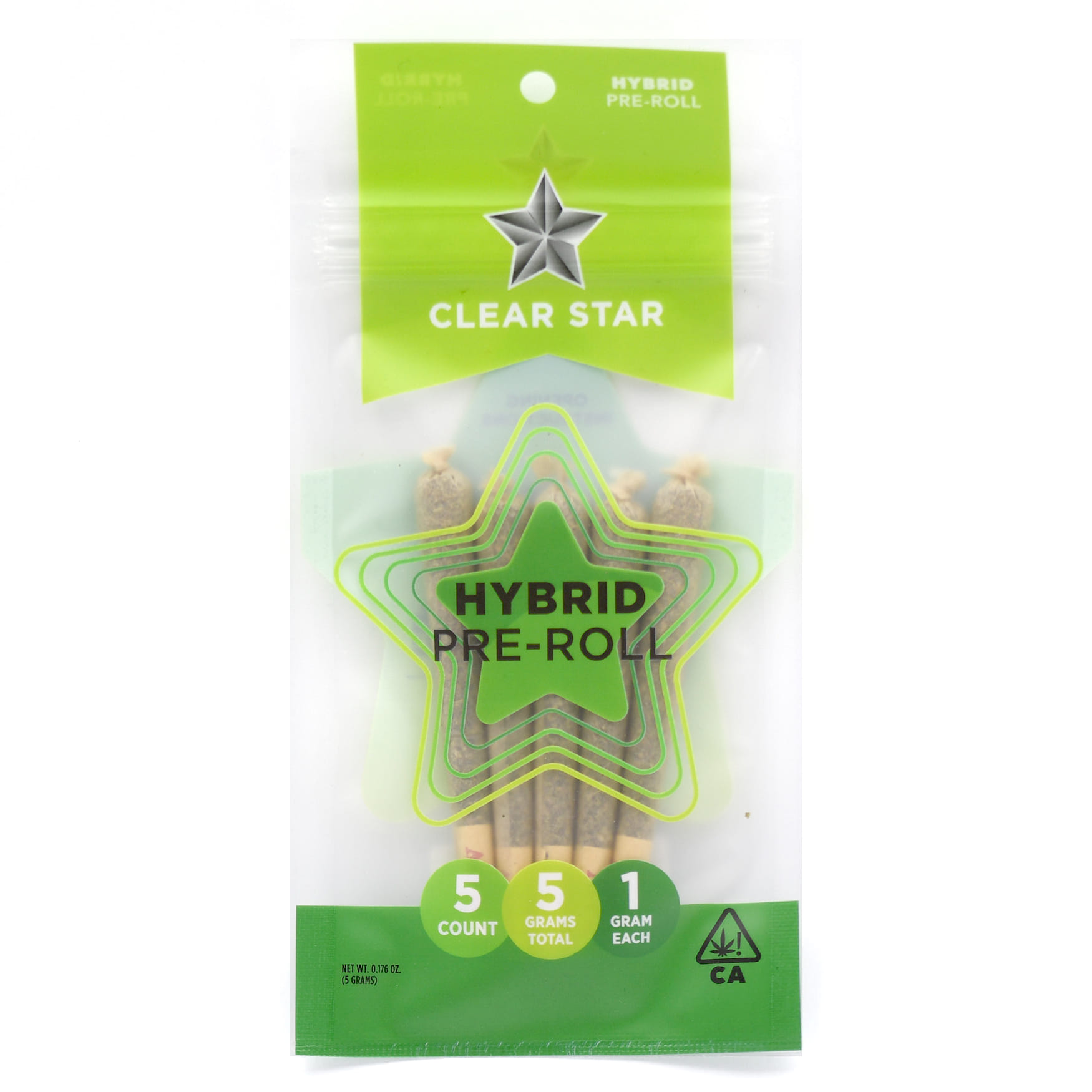 Clear Star Hybrid 5 Pack Pre-Rolls**SPECIAL PRICING** - Clear Star - 5 Pack - $16.01 - Prerolls