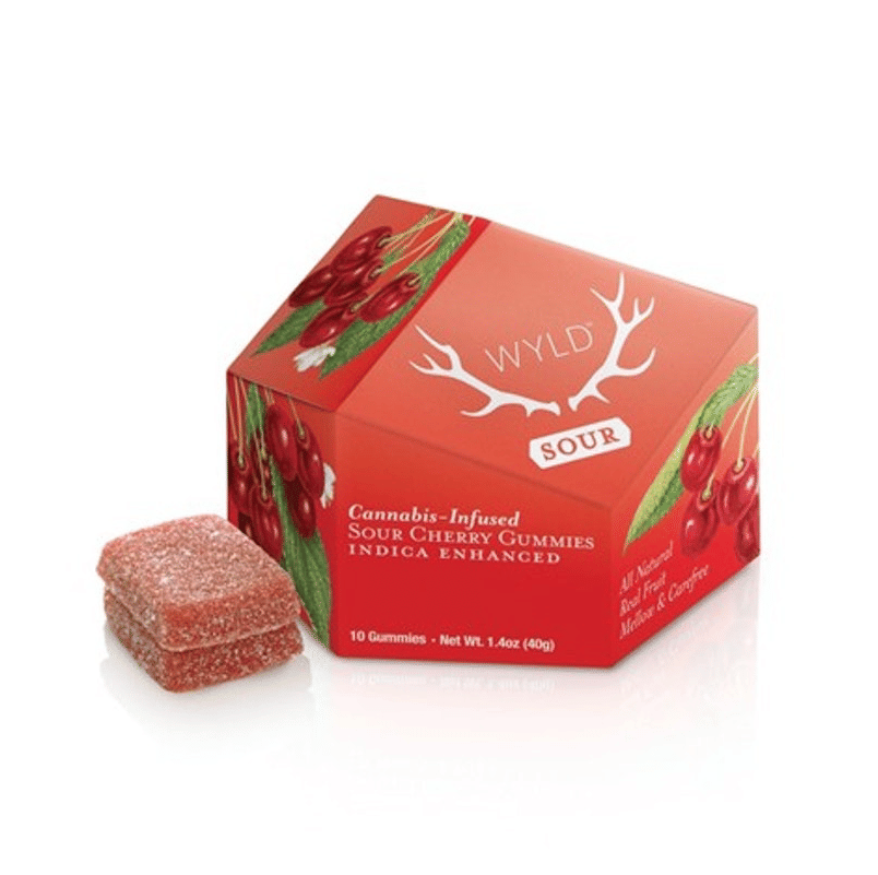 WYLD Sour Gummies | Cherry - WYLD -  - $16 - Edibles