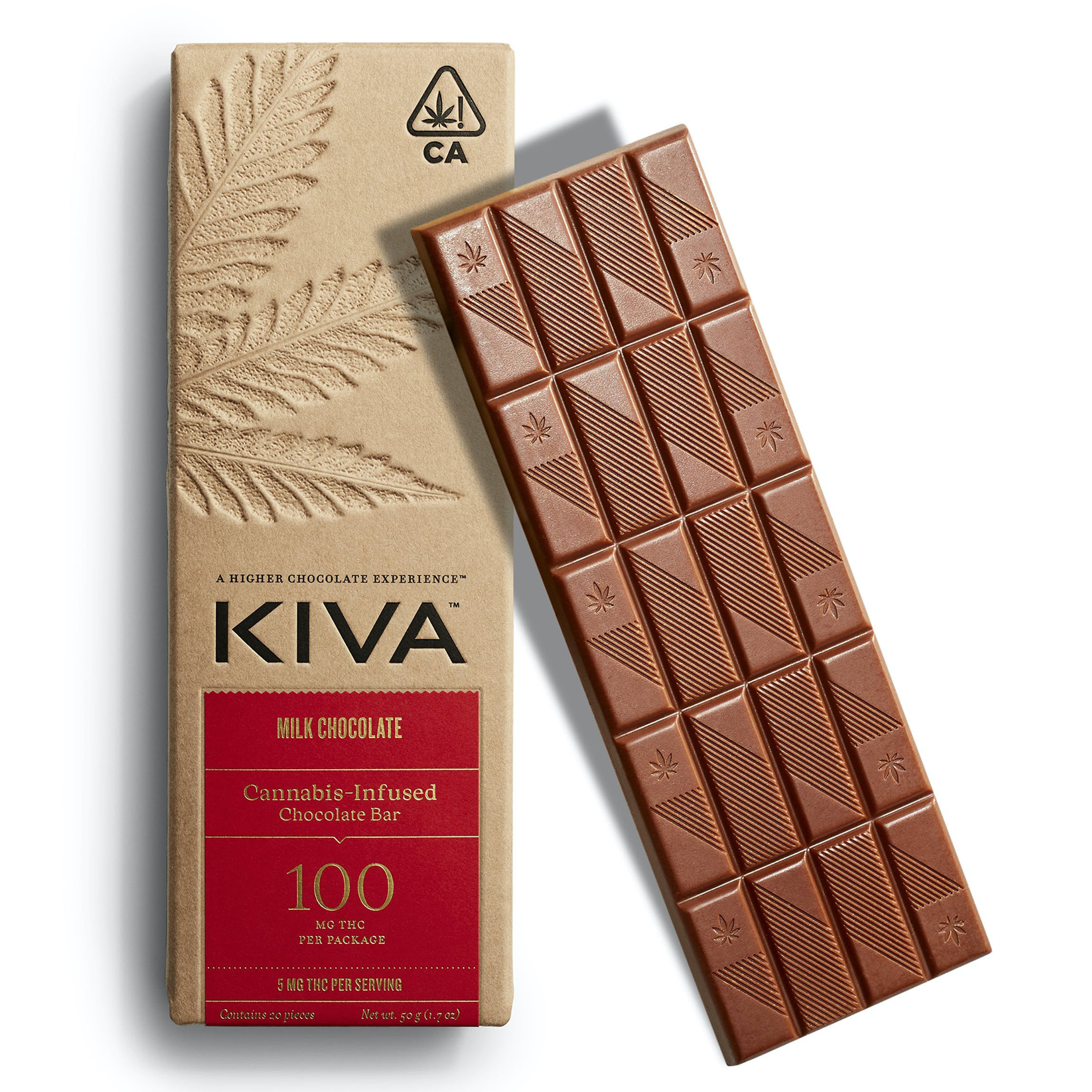 Milk Chocolate Kiva Bar - Kiva Confections - Milk Chocolate - $20 - Edibles