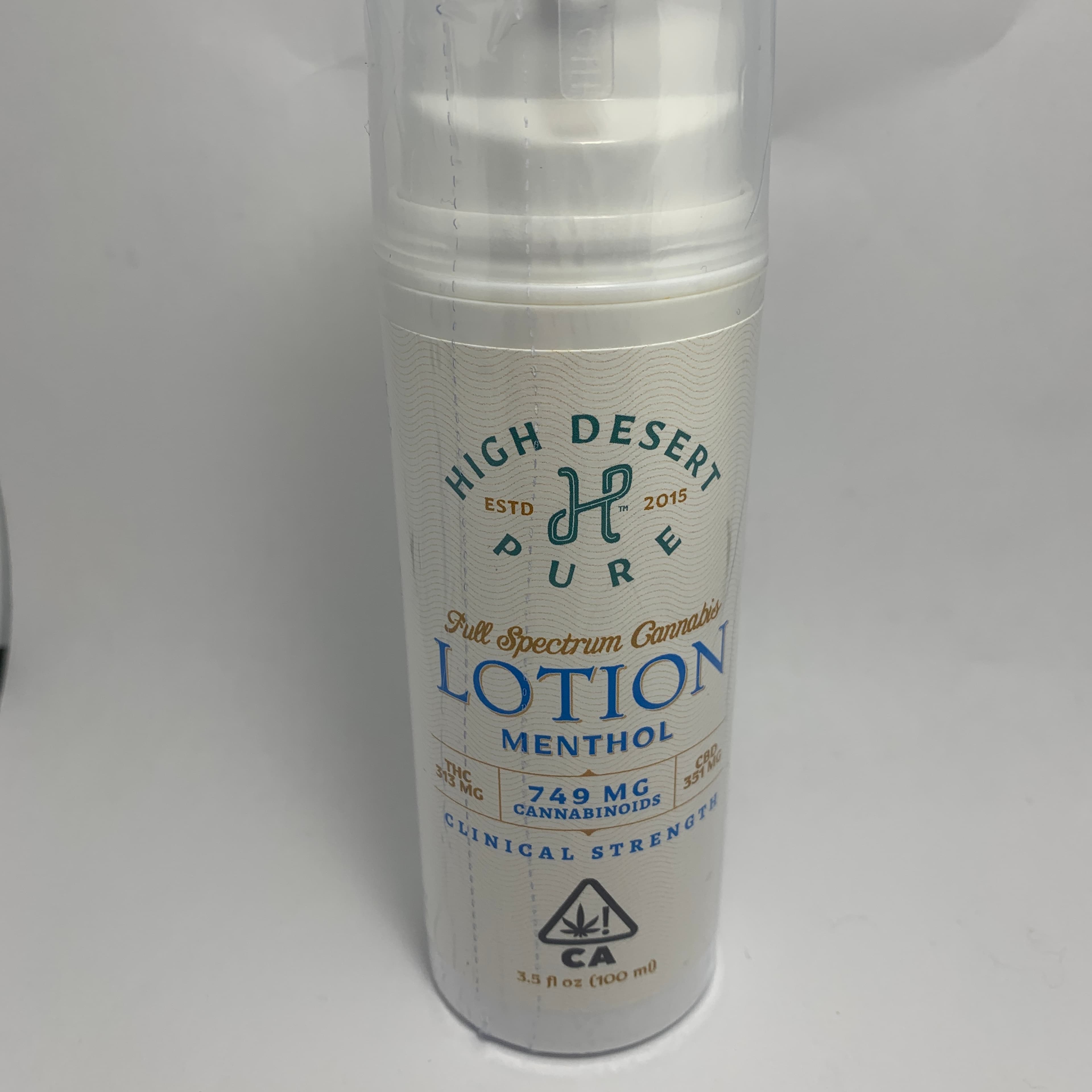 CLINICAL MENTHOL LOTION 1:1 - high desert pure - - $66 - Topical (weight - each)