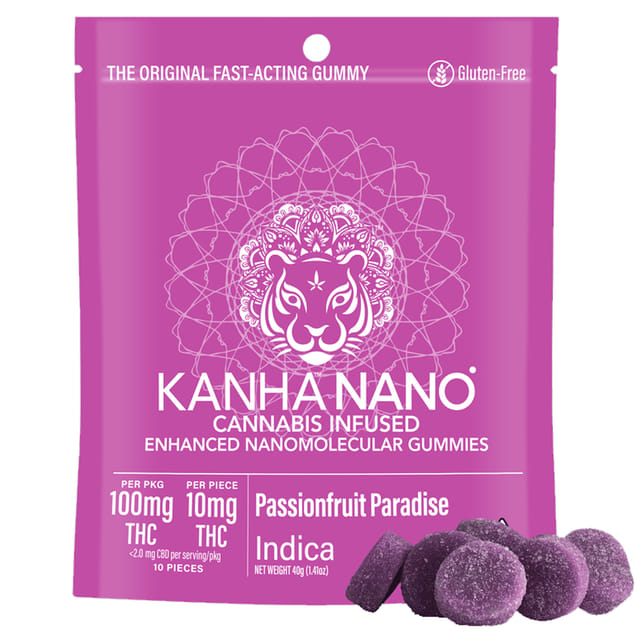 Kanha Gummies: Passion Fruit Paradise Nano