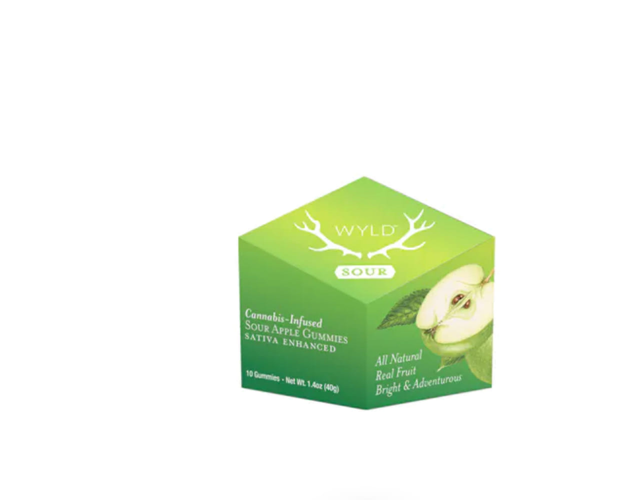 WYLD - Sour Apple - 100mg - 10 pk - WYLD -  - $19.75 - Edibles
