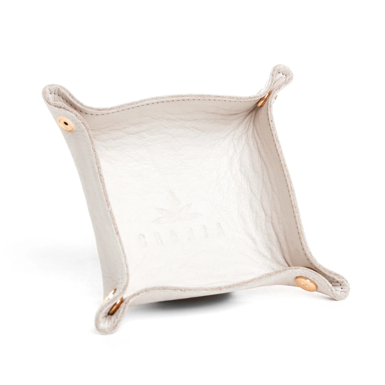 White Leather Rolling Tray - Cronja -  - $45 - Non-Cannabis