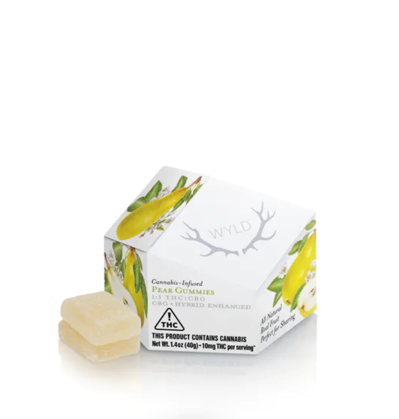 Pear 1THC:1CBG Gummies - WYLD -  - $19.75 - Edibles