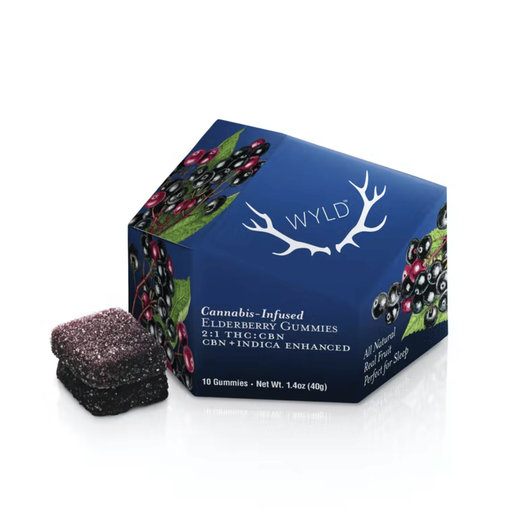 Elderberry 2:1 Gummies (THC:CBN) - Wyld -  - $21 - Edible