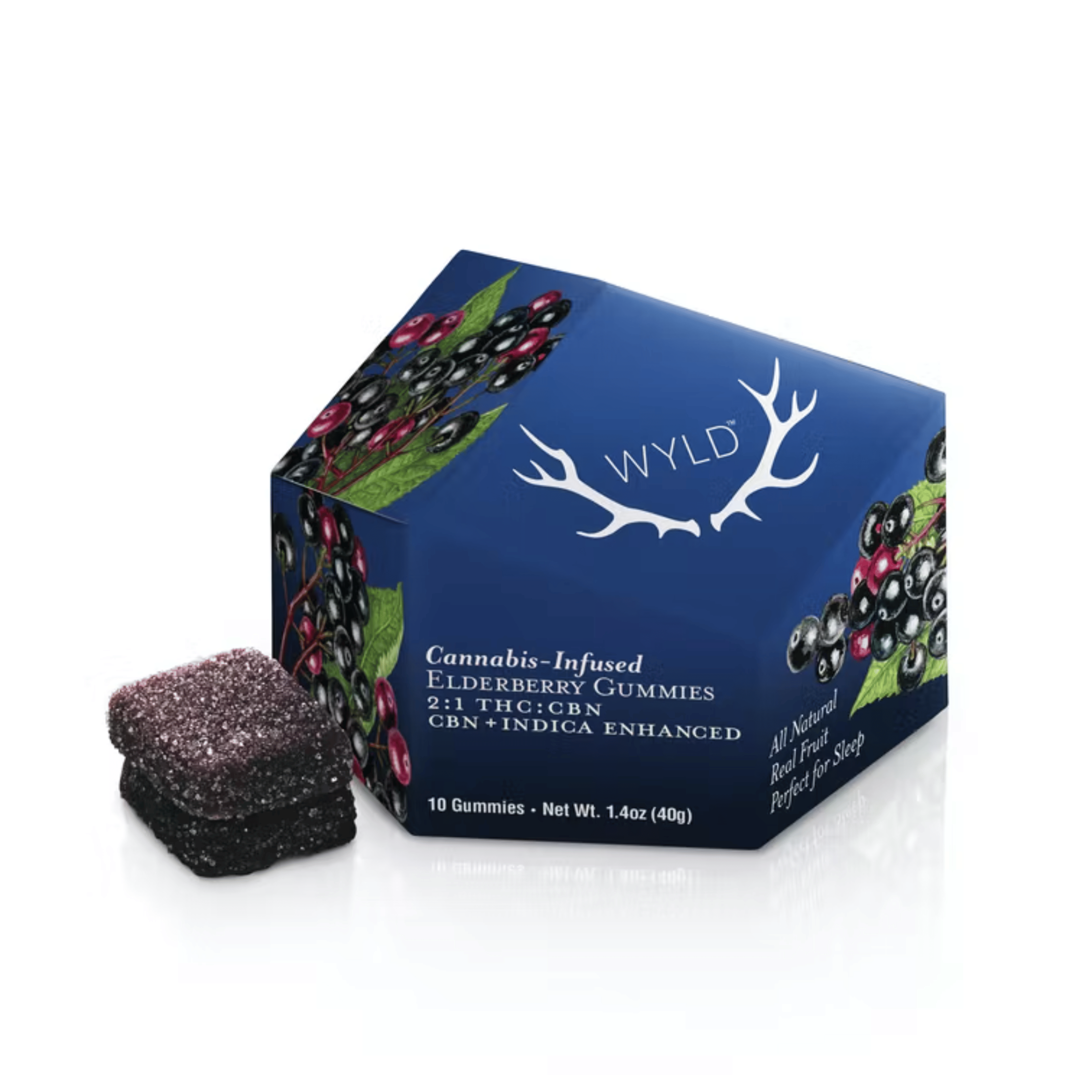 Elderberry 2:1 Gummies (THC:CBN) - Wyld - - $21 - Edible