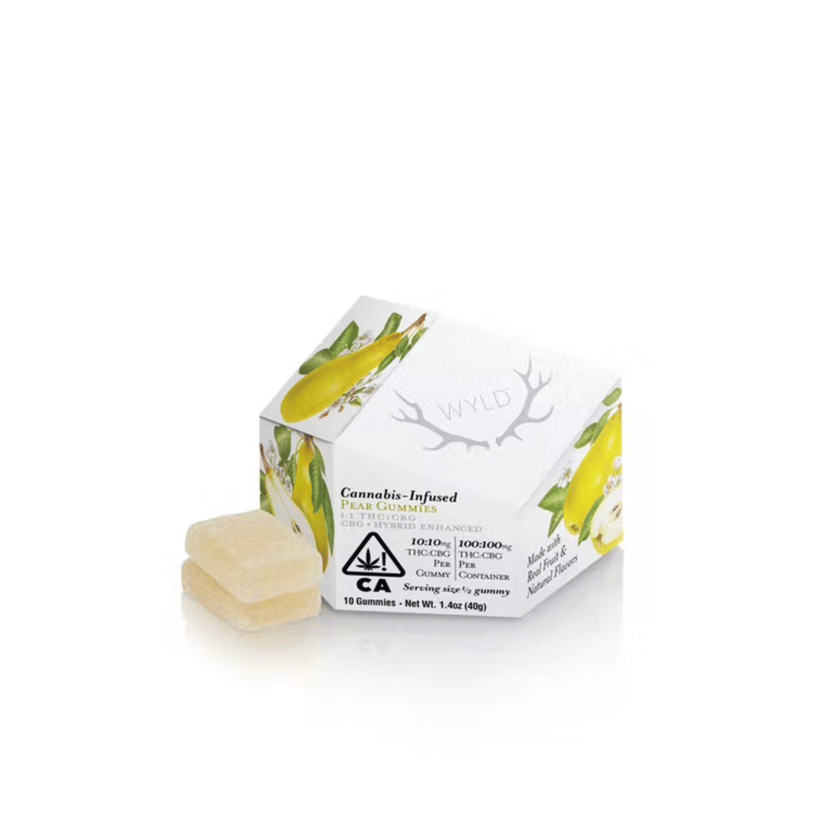 Pear 1:1 CBG:THC Gummies - Wyld -  - $21 - Edible