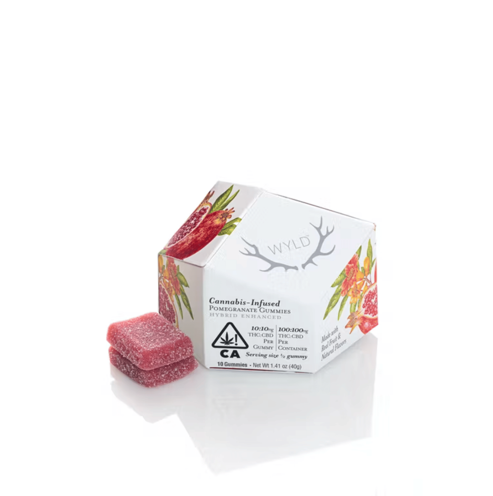 Pomegranate 1:1 Gummies (CBD) - Wyld -  - $21 - Edible