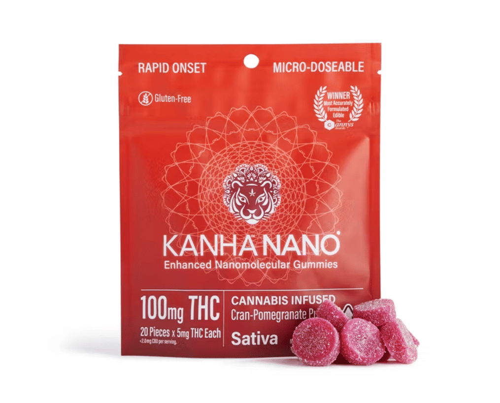 KANHA NANO - Cran-Pomegranate Gummies - 100mg - Kanha - NANO - $16.99 - Edibles