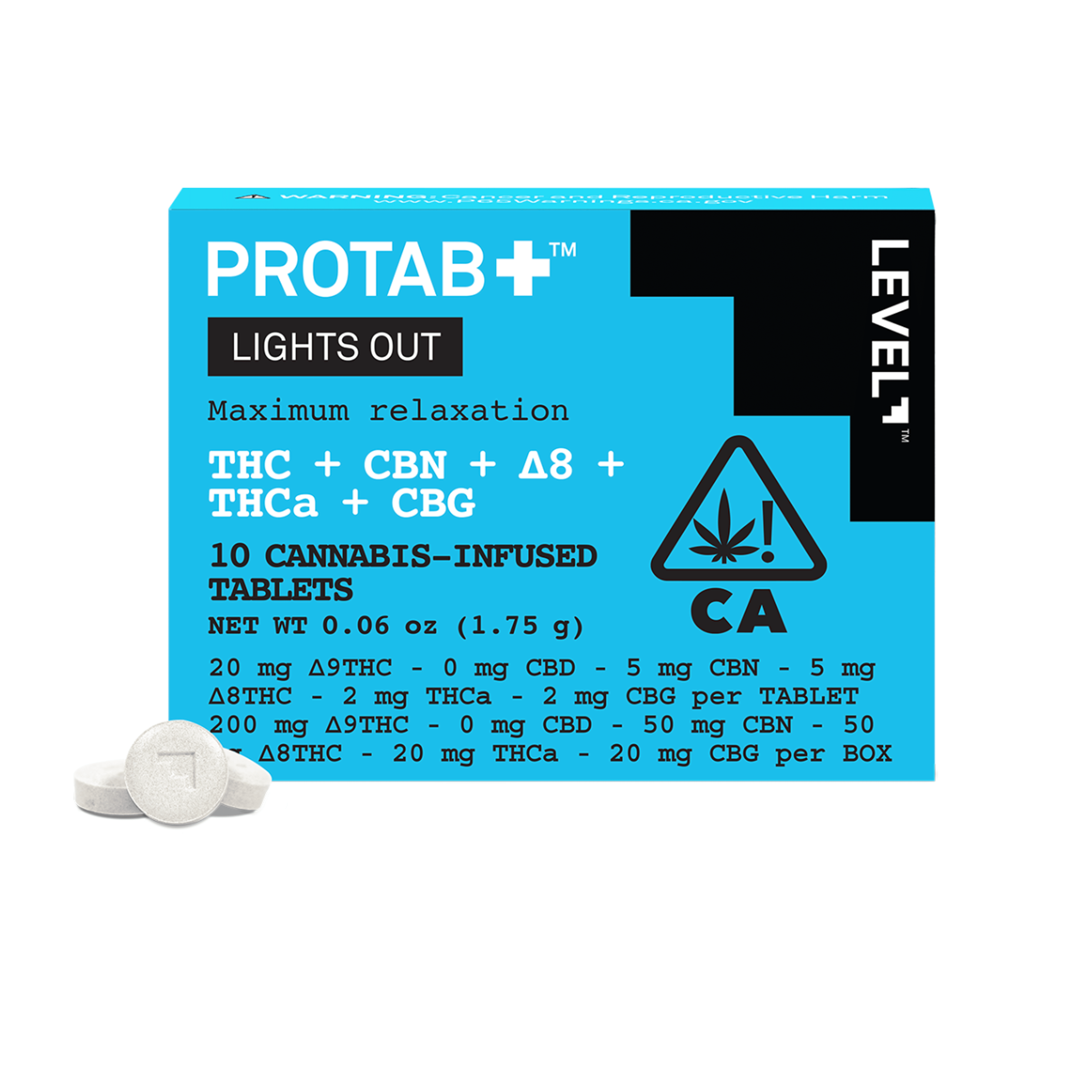 Protab+ Lights Out - Level - - $28 - Capsules