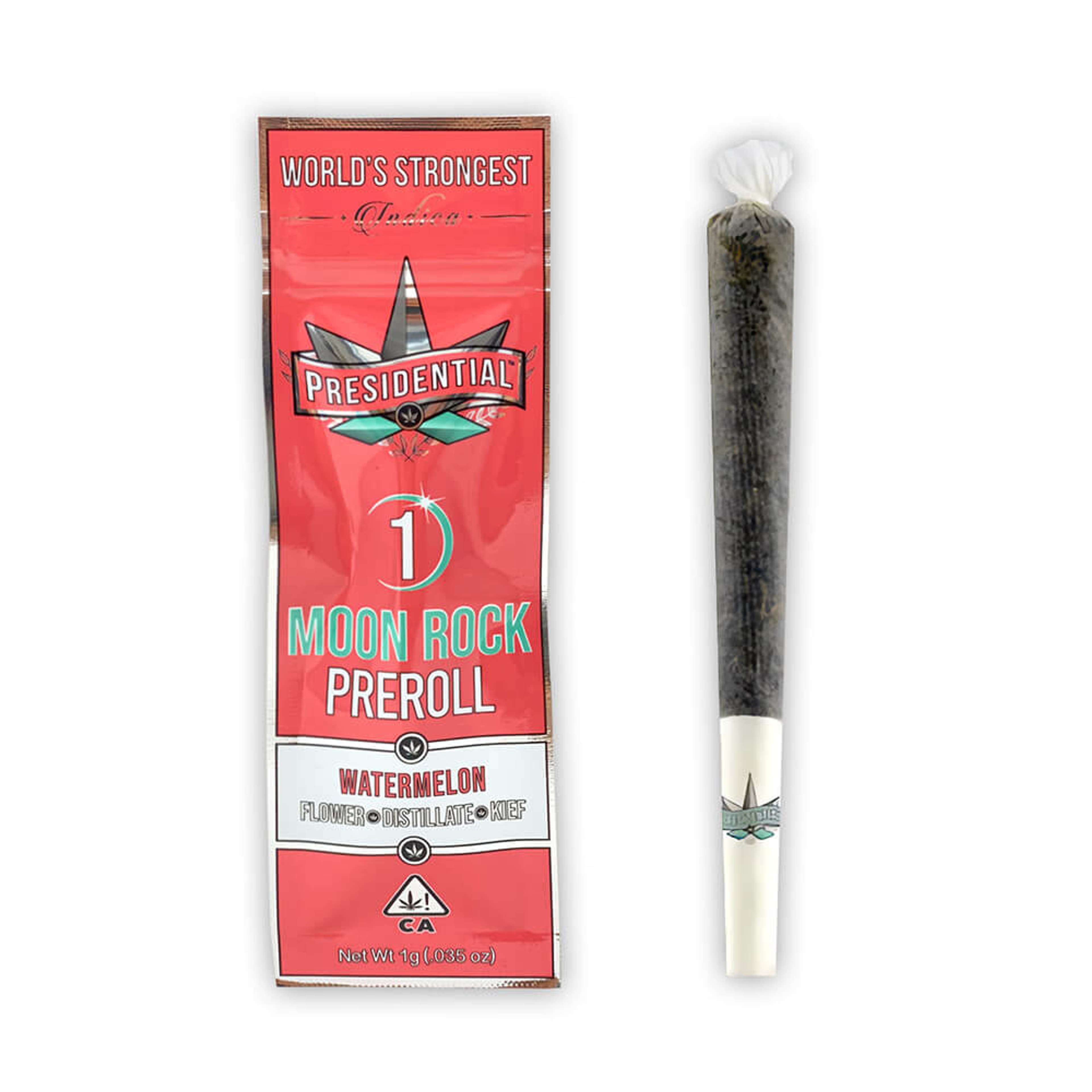 Watermelon Moon Rock Preroll 1g - Presidential - - $15.24 - Preroll