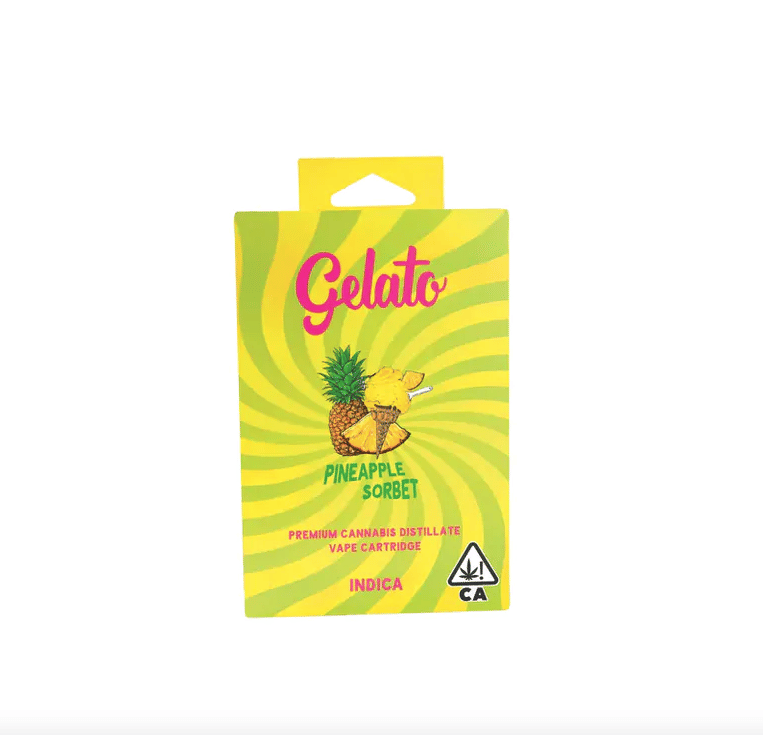 Gelato Flavor | 1g - Pineapple Sorbet - Cartridge - Indica - Gelato -  - $27 - Vape Carts