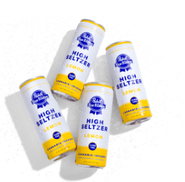 Pabst Blue Ribbon - Lemon 10mg Infused Seltzer - Pabst Blue Ribbon - Pabst Blue Ribbon - Lemon 10mg Infused Seltzer - $8 - Beverages