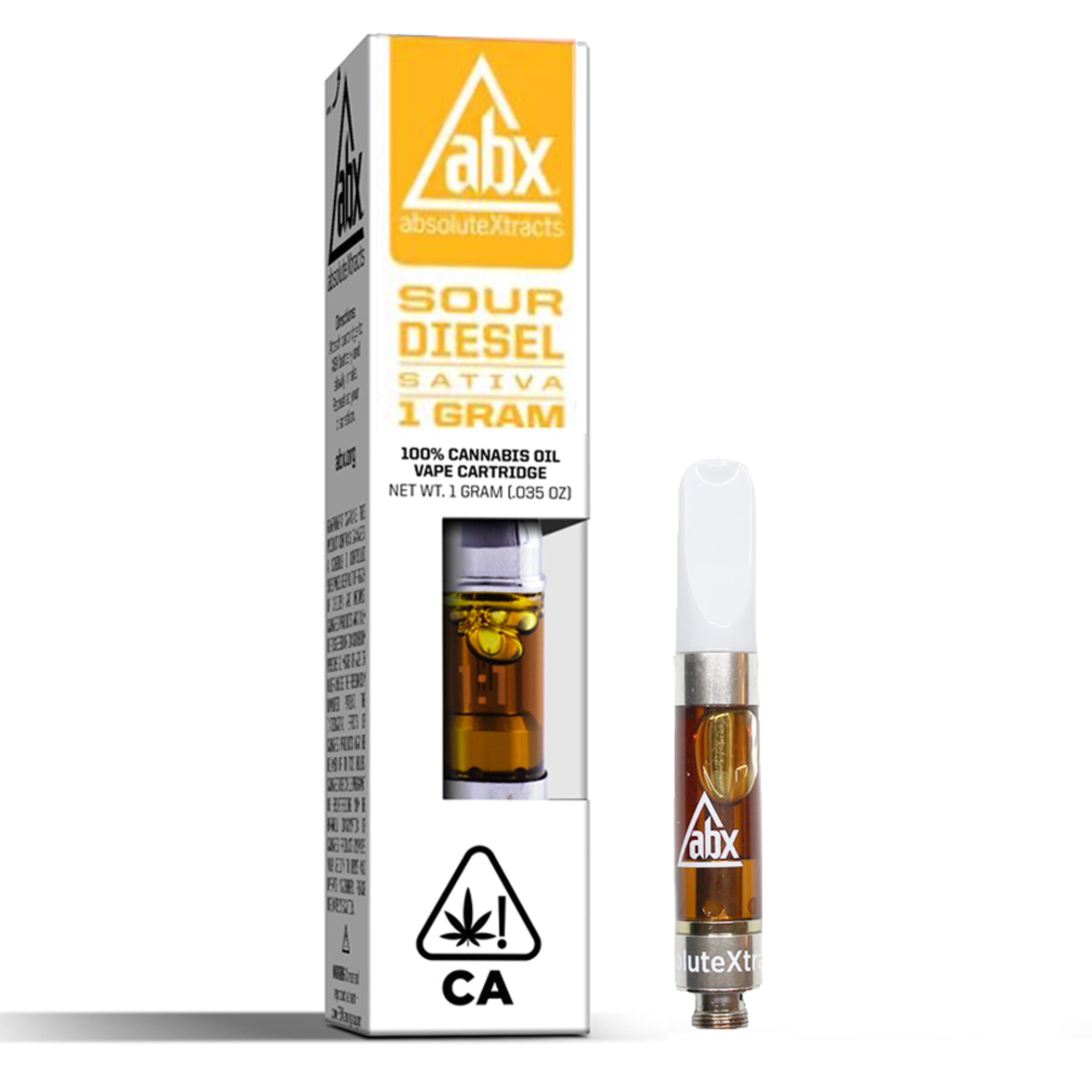 Sour Diesel (S) ABX 1g Full Spectrum - AbsoluteXtracts - Sour Diesel (S) - $32 - Vape Cartridge