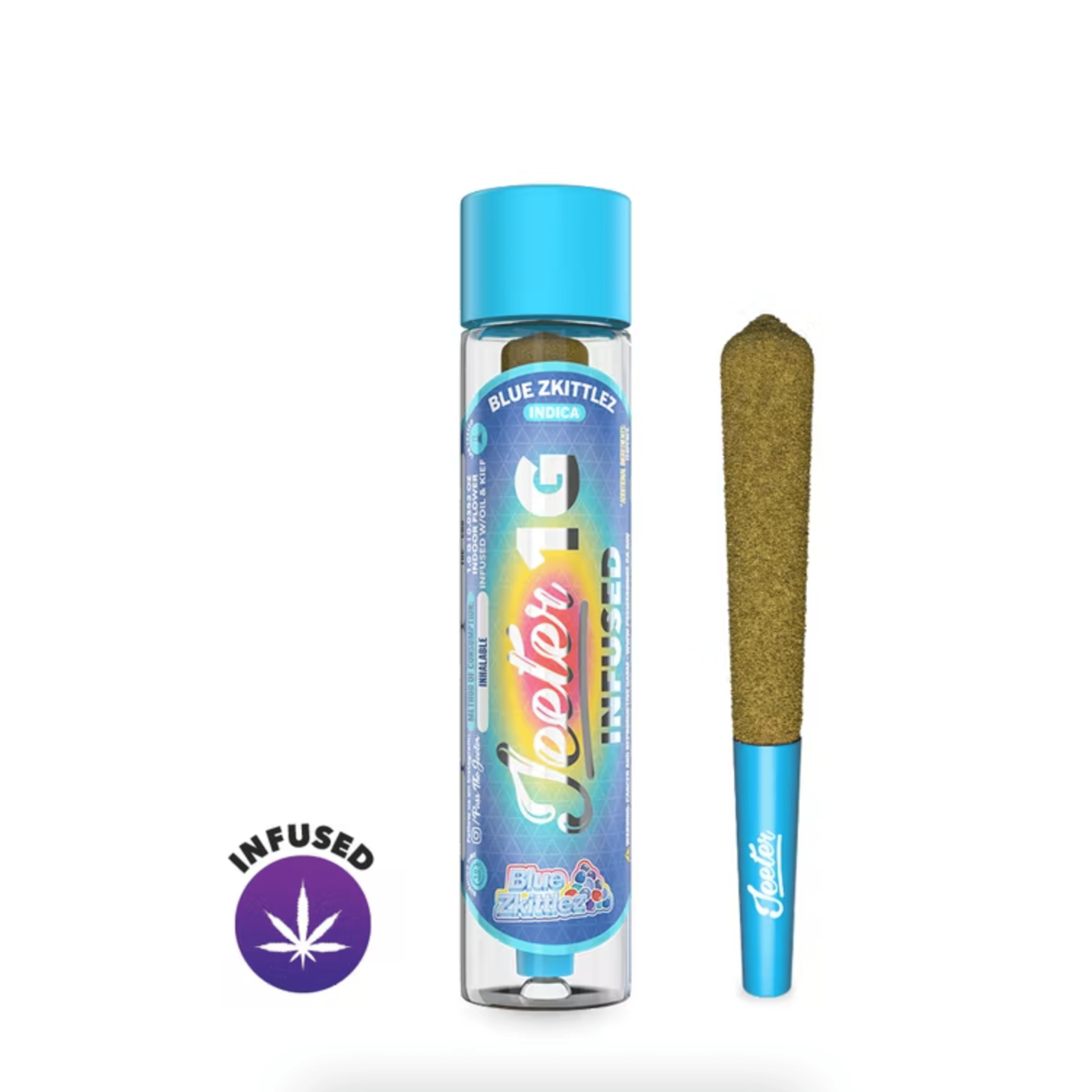 Blue Zkittlez Preroll 1g - Jeeter - - $21.25 - Pre-Rolls