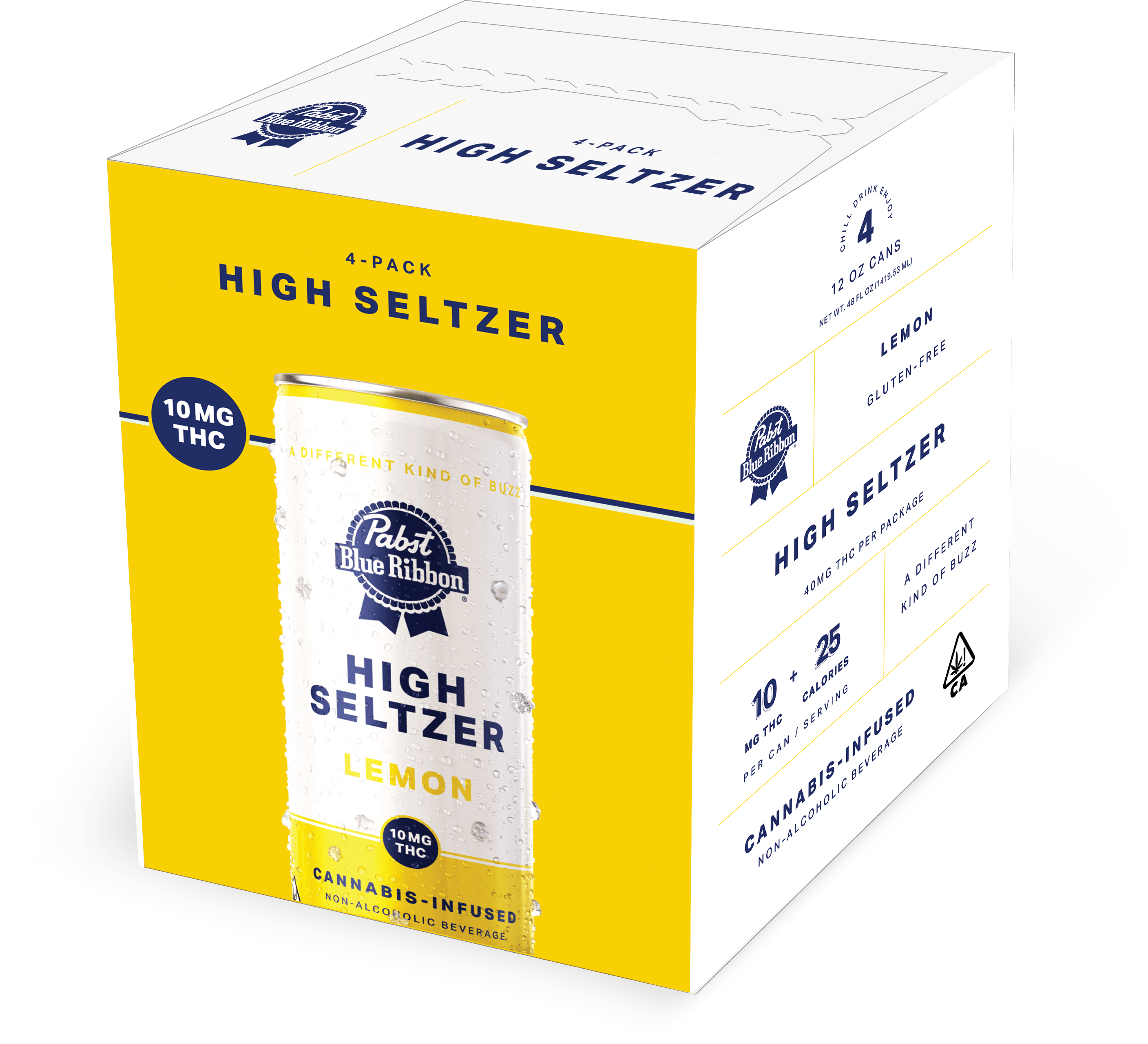 $22.14 4PK Pabst Blue Ribbon High Seltzer - Pabst Blue Ribbon - STRAWBERRY KIWI - $15.99 - Edibles