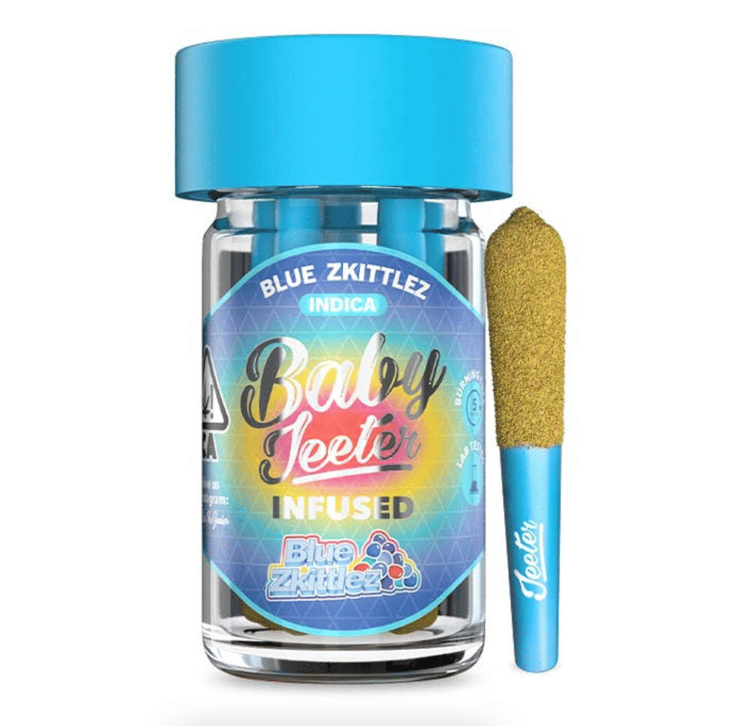 Blue Zkittles Baby Jeeters Preroll 5 Pack 2.5g - Jeeter -  - $42.50 - Pre-Rolls