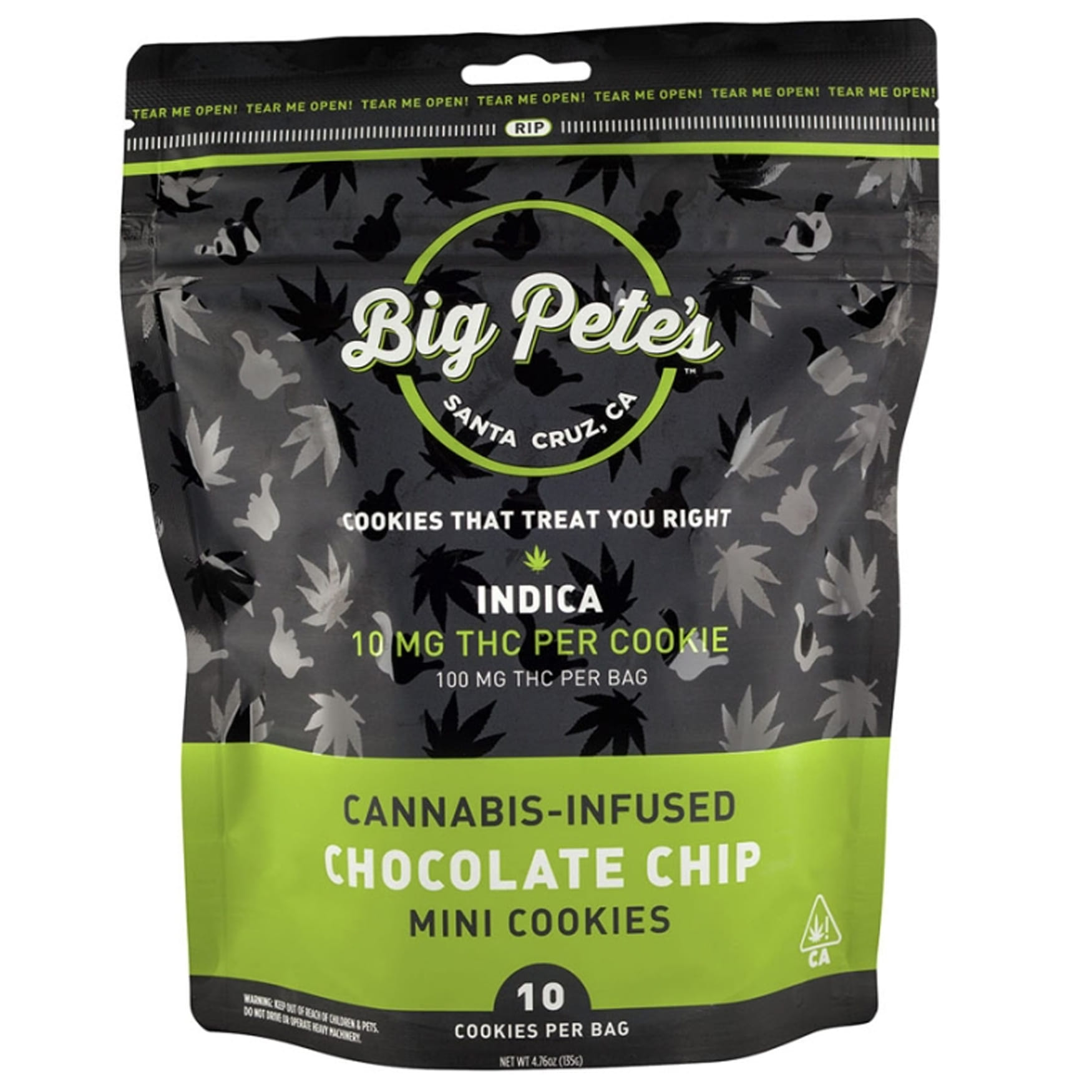 Chocolate Chip (I) 10pk - Big Pete's - Chocolate Chip 100mg (I) - $17 - Edibles