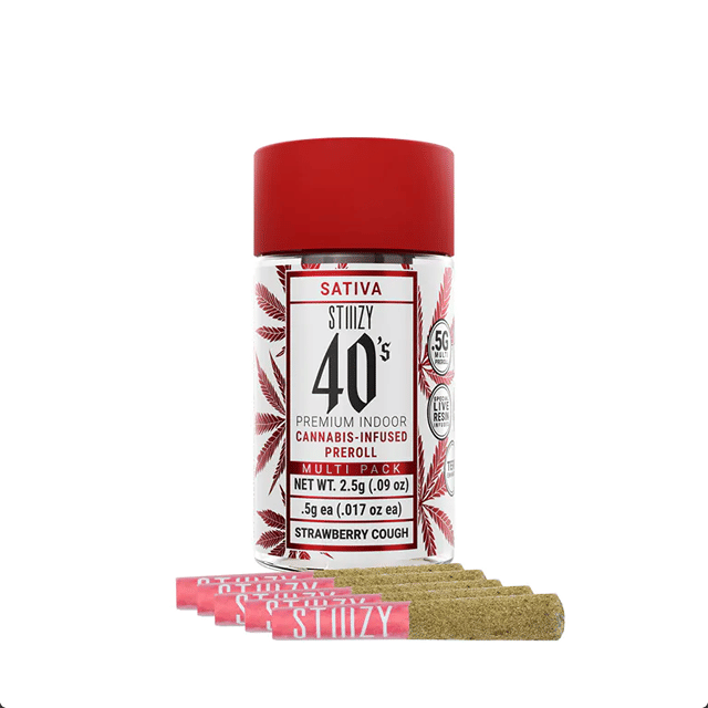 2.5G Pre-Rolls Infused Strawberry Cough 40's (5PK)