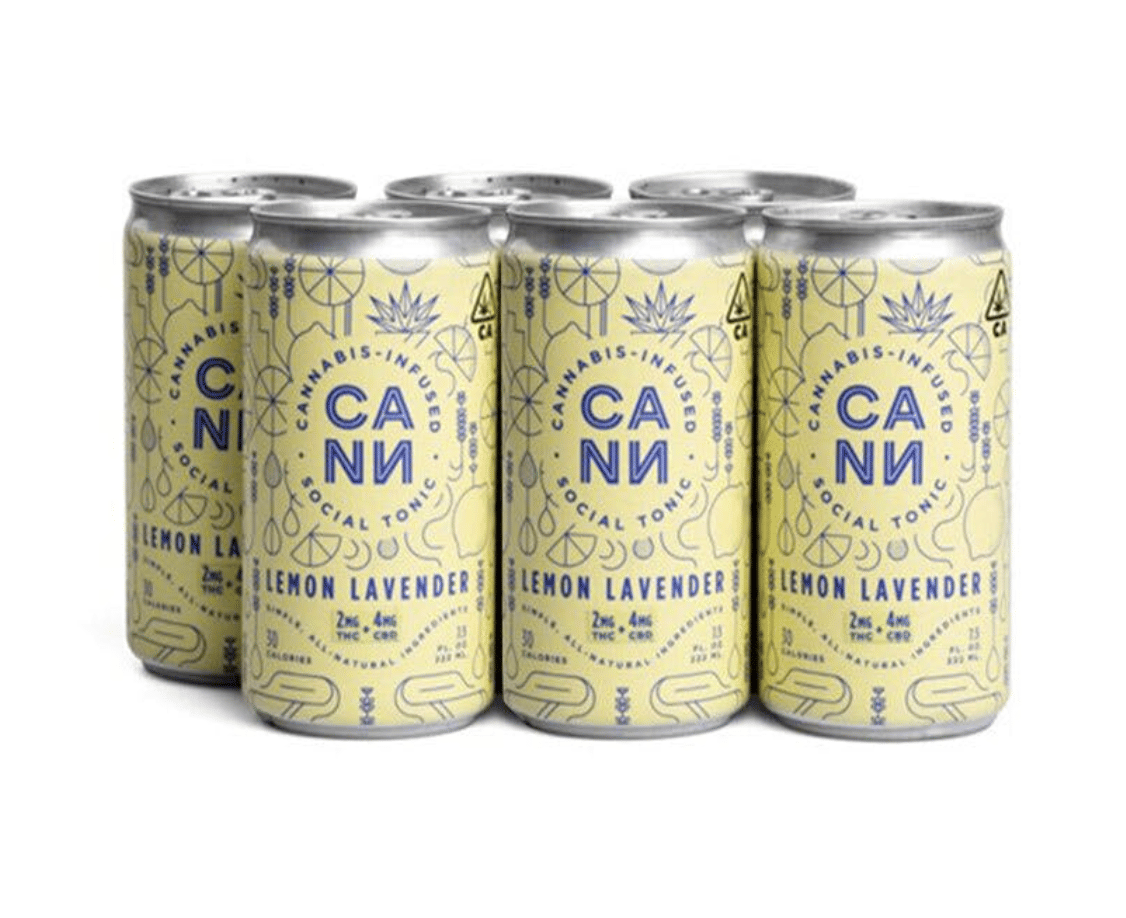 Lemon Lavender 2mg THC/4mg CBD 6pk - CANN Drink -  - $26 - Drinks