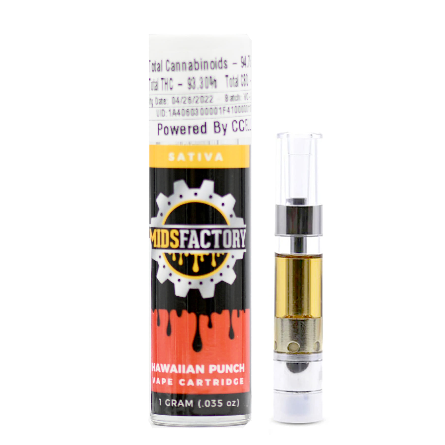 Hawaiian Punch (S) 1g **B2G1 EVERYDAY** - Midsfactory - Hawaiian Punch (S) - $18 - Vape Cartridge