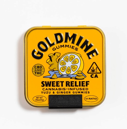 SWEET RELIEF YUZU GINGER 1:1 THC: CBD - Goldmine -  - $18.50 - Edibles