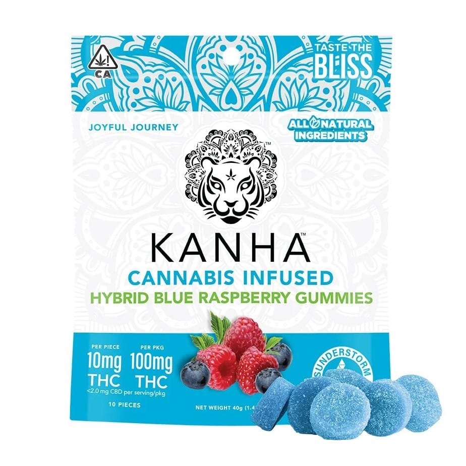 Blue Raspberry Gummies - Kanha -  - $15 - Edibles