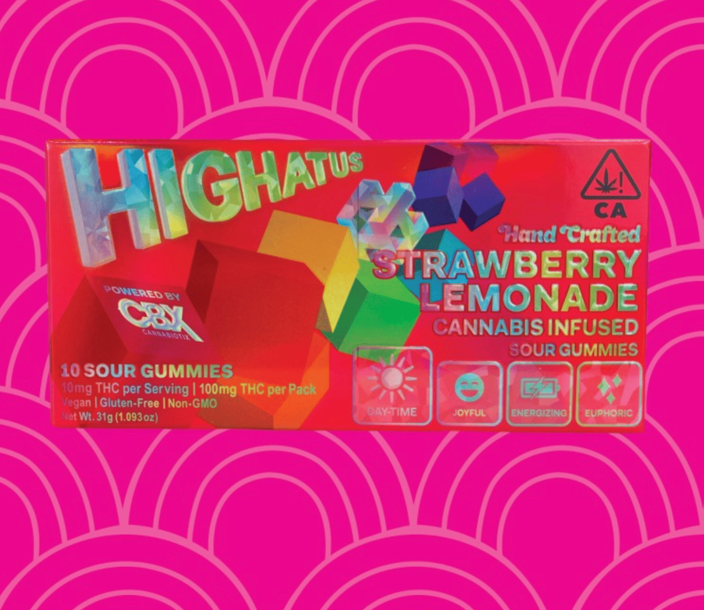 Strawberry Lemonade Gummies 100mg - Highatus -  - $17.50 - Edibles