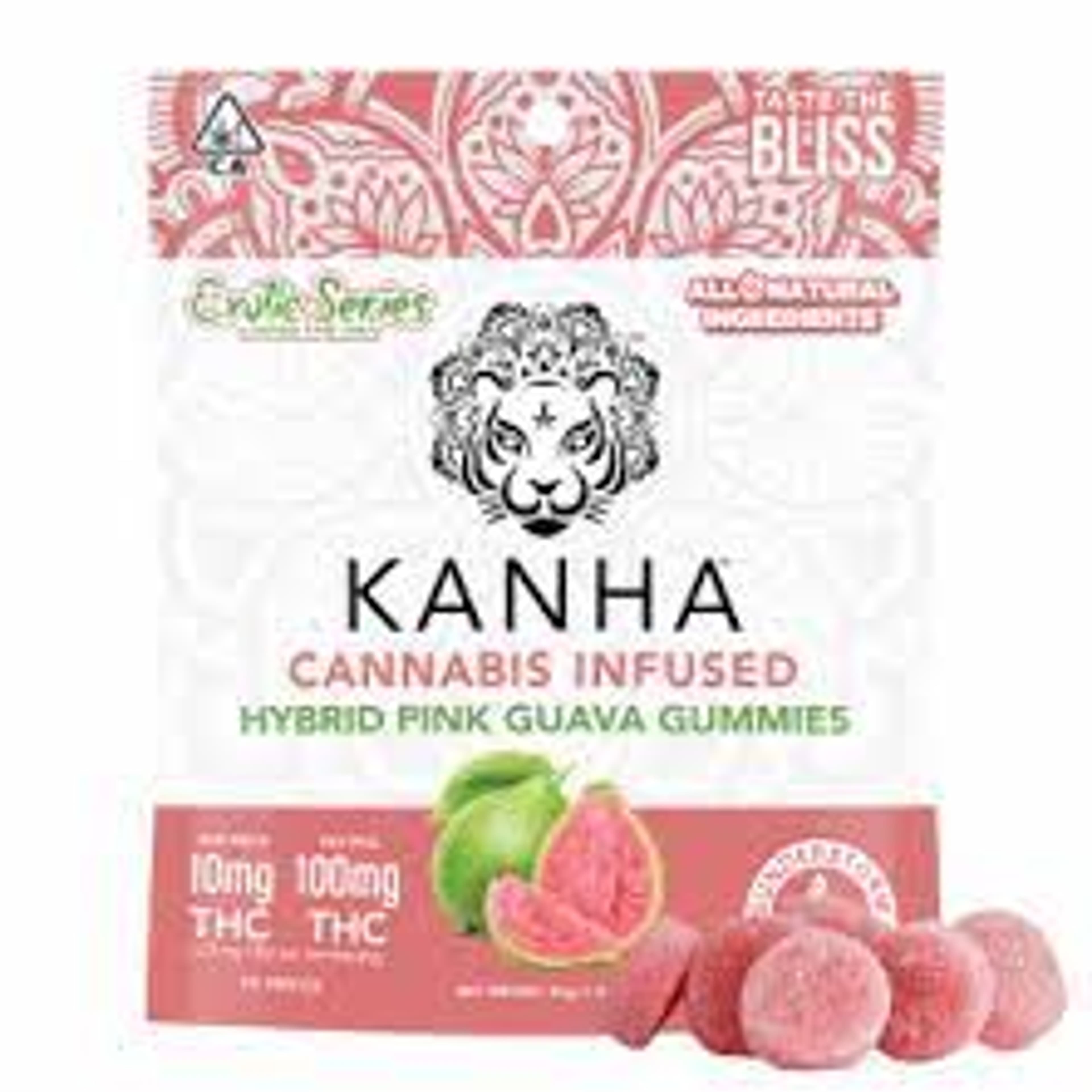 Pink Guava gummies 100mg - Kanha - - $15 - Edibles