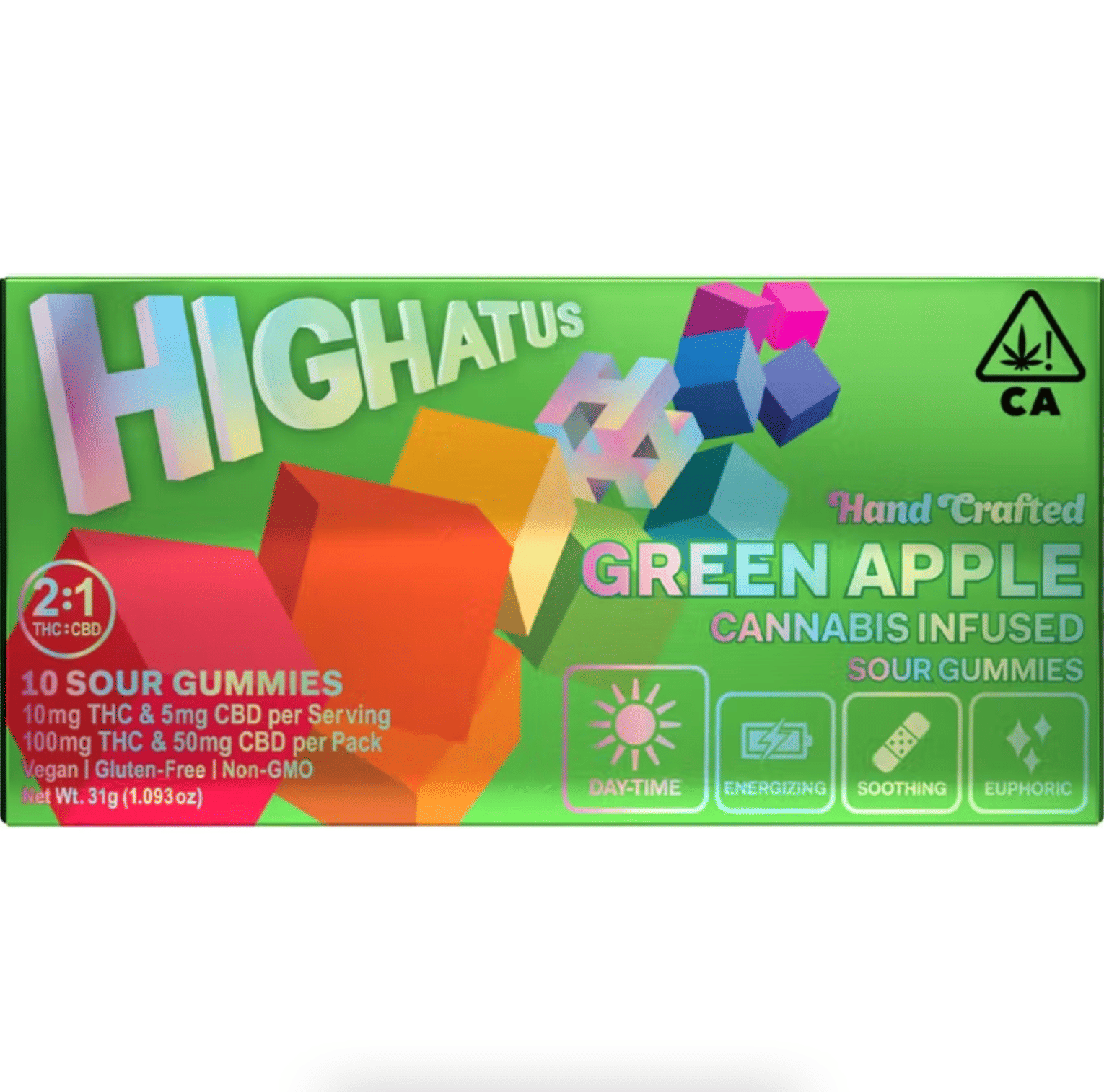 Green Apple CBD Gummies - Highatus -  - $17.50 - Edibles