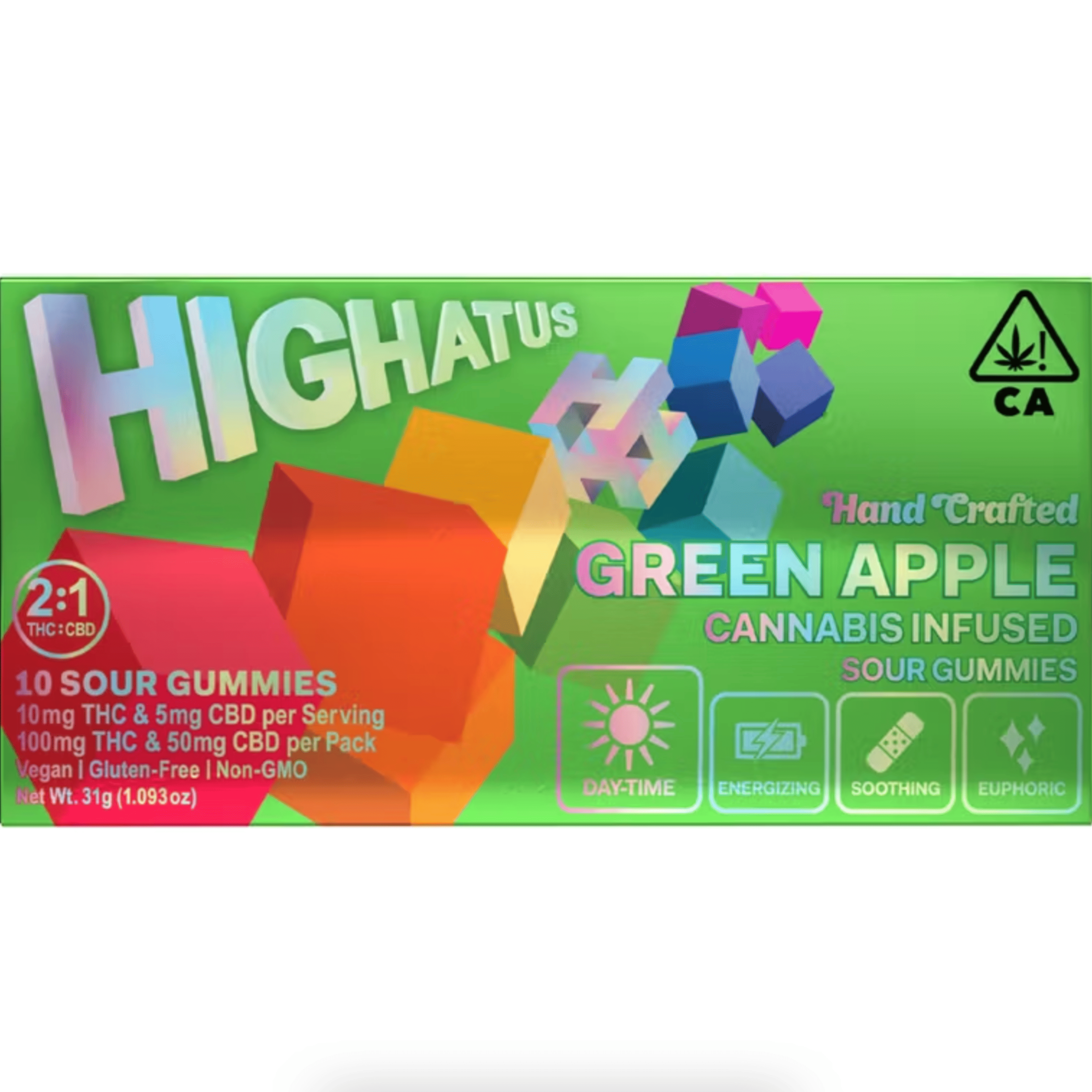Green Apple CBD Gummies - Highatus - - $17.50 - Edibles
