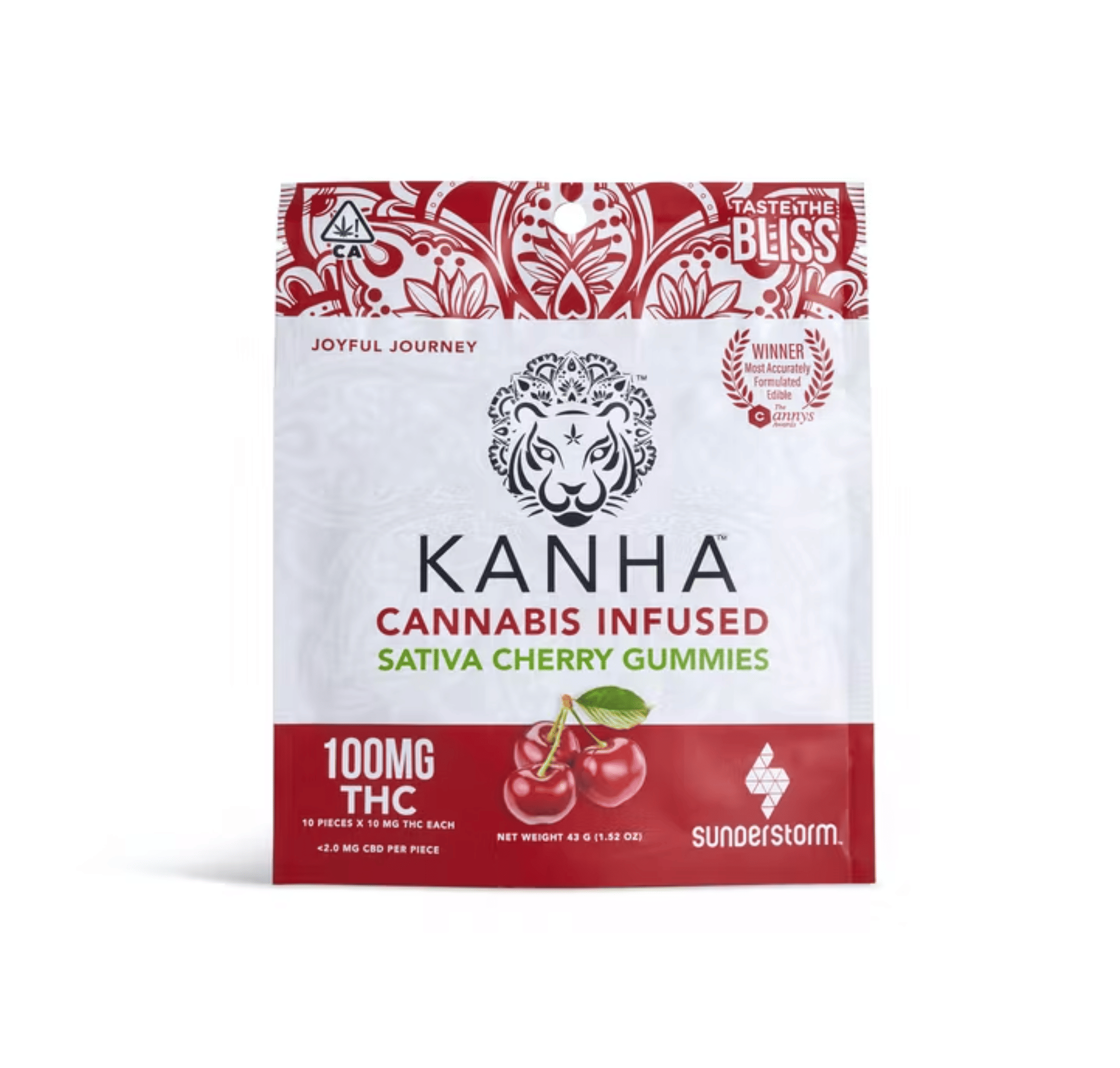 Classic Cherry Sativa Gummies - Kanha - null - $15 - Edible